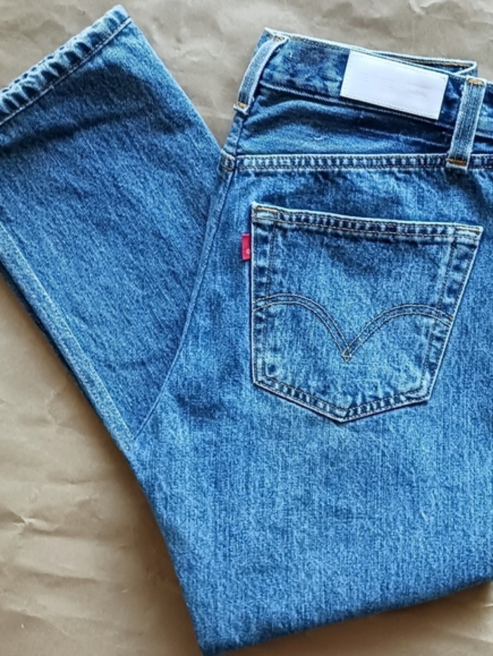 Re/Done Levi's High Rise Ankle Crop Jeans Size 30